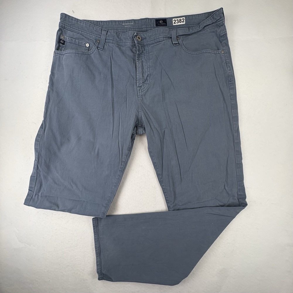 AG Adriano Goldschmied Jeans Mens 40x32 Blue Graduate Regular Straight Stretch